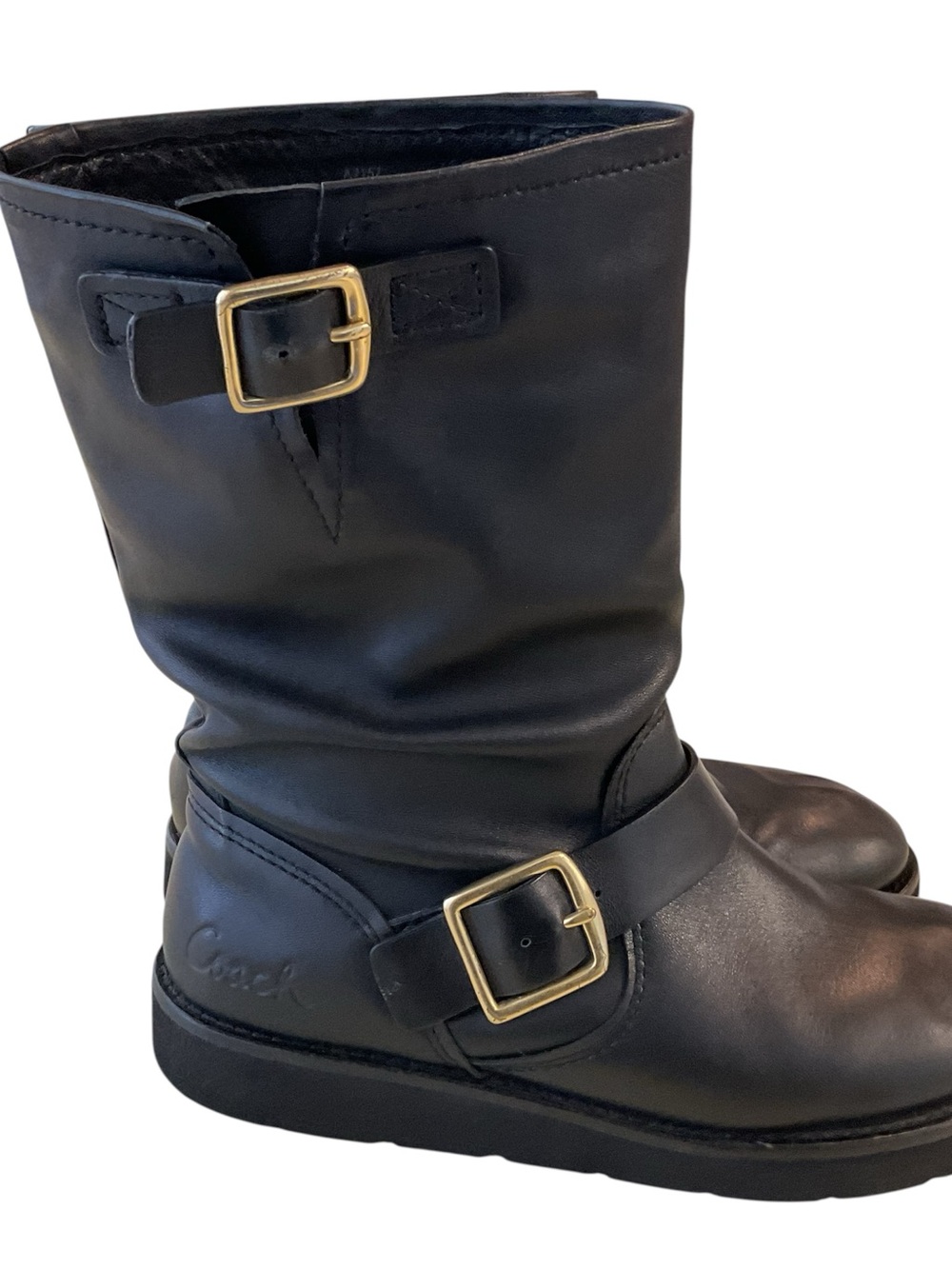 Coach Black Leather Boots - Picture 4 of 6
